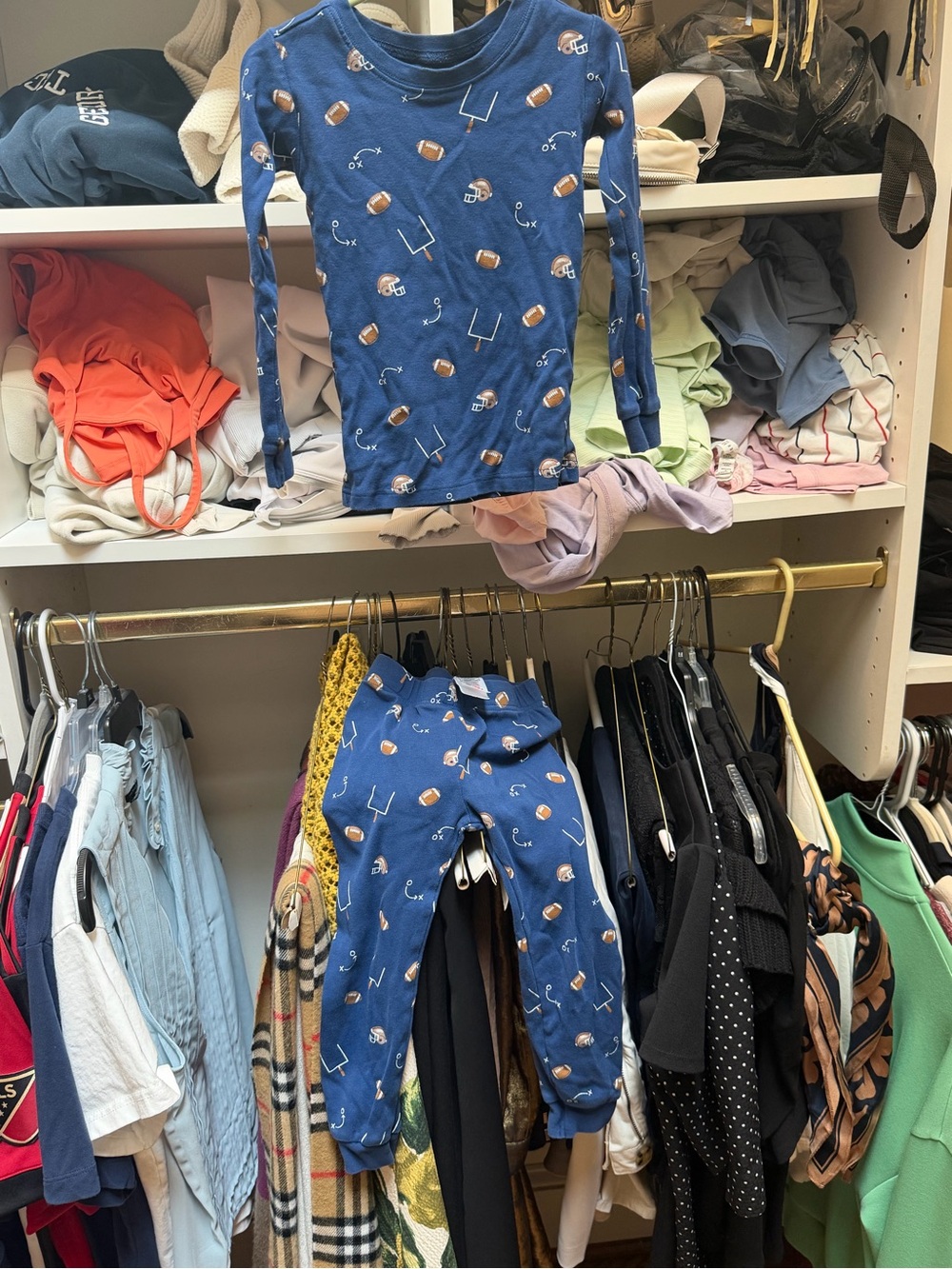 Petit Lem Navy Blue Kids Sleep Top
